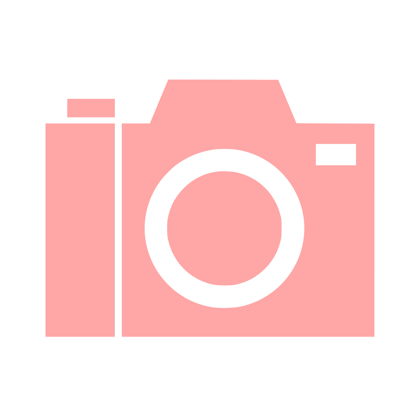 Camera Silhouette Logo #ffa6a6