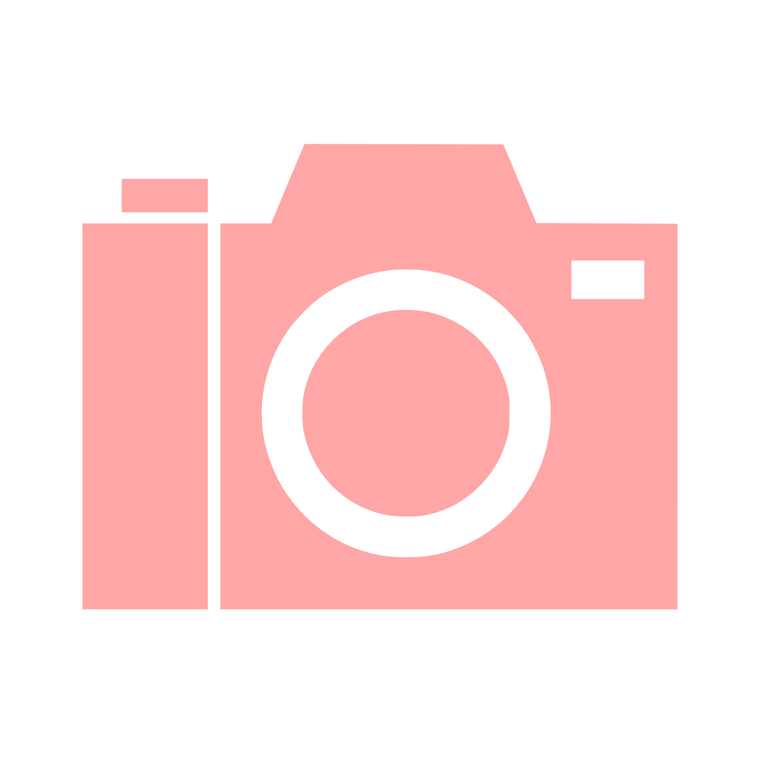 Camera Silhouette Logo #ffa6a6
