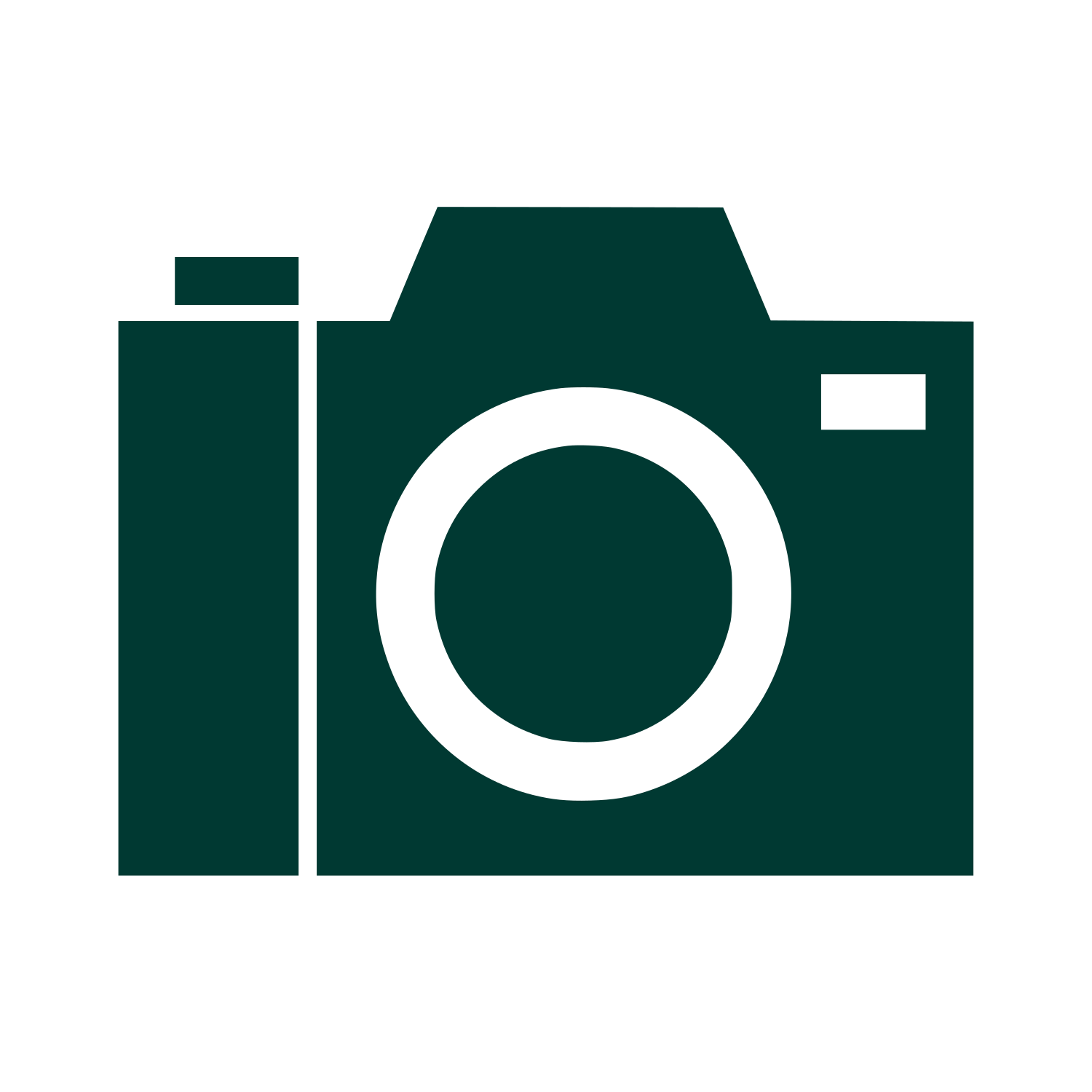 Camera Silhouette Logo #003932