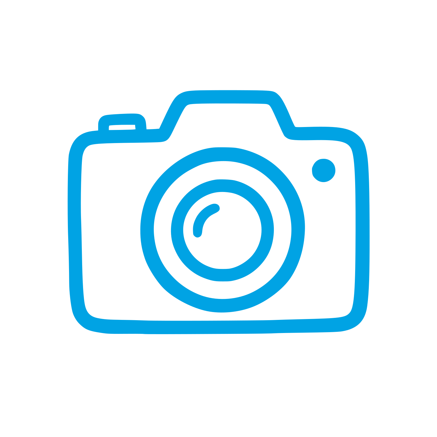 Hand-Drawn Camera Logo #00a3e4