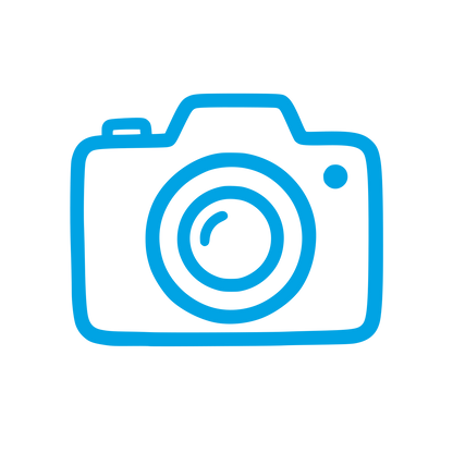 Hand-Drawn Camera Logo #00a3e4