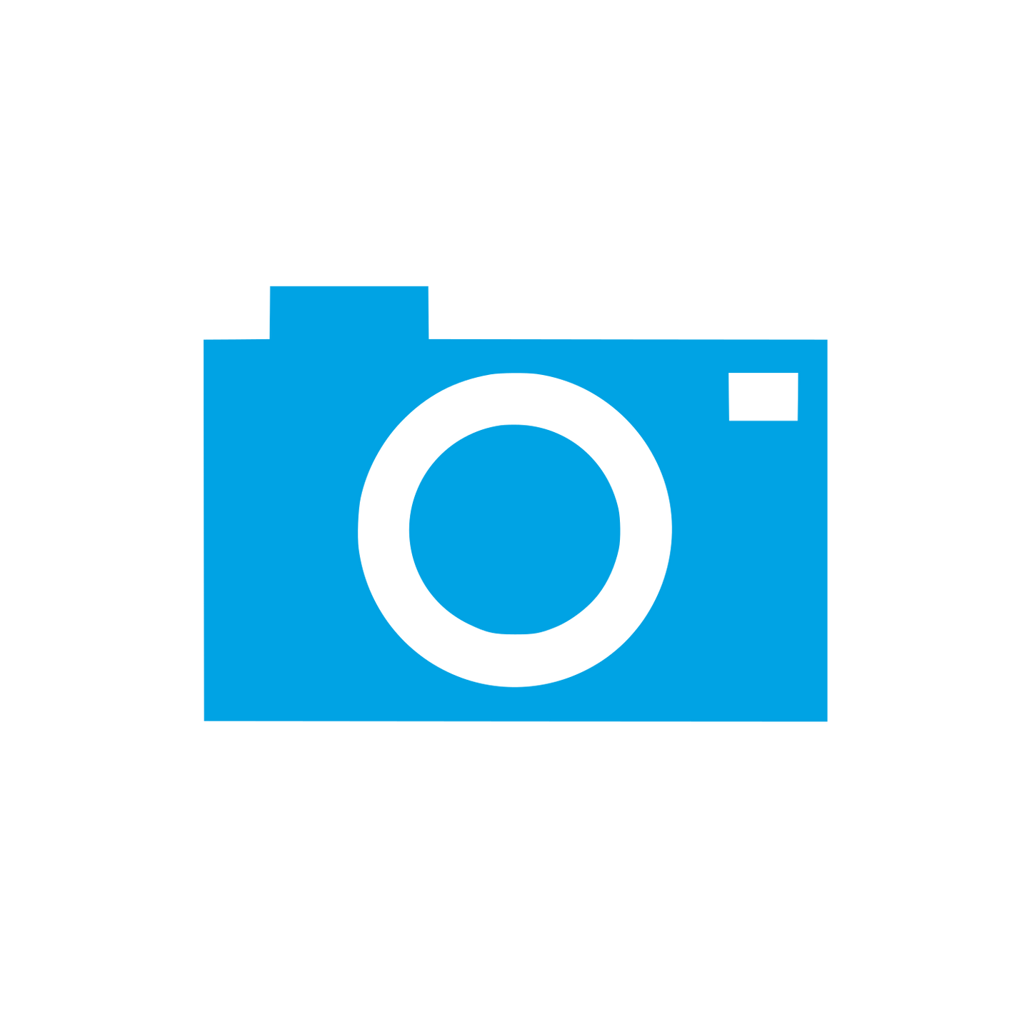Camera Silhouette Logo #00a3e4
