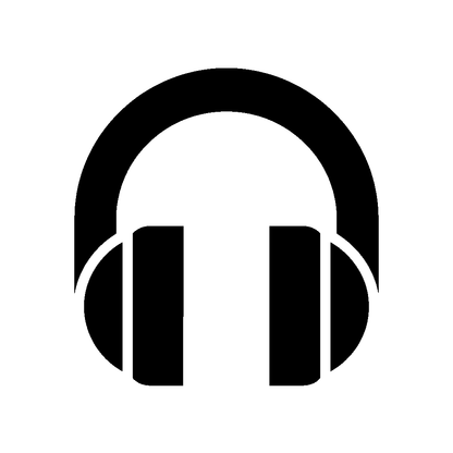 Headphones Silhouette Logo