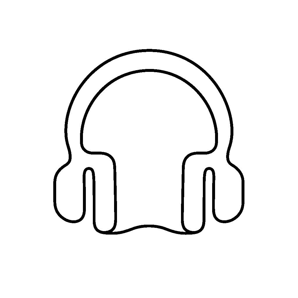 Headphones Outline Logo