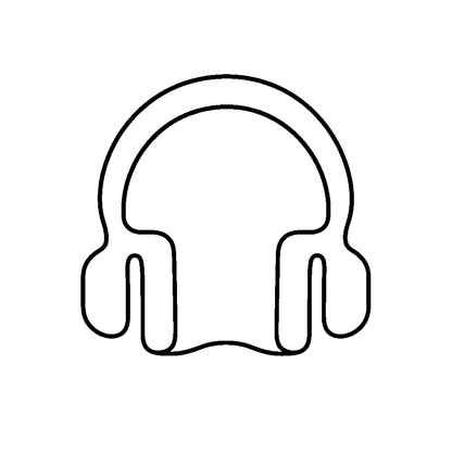 Headphones Outline Logo