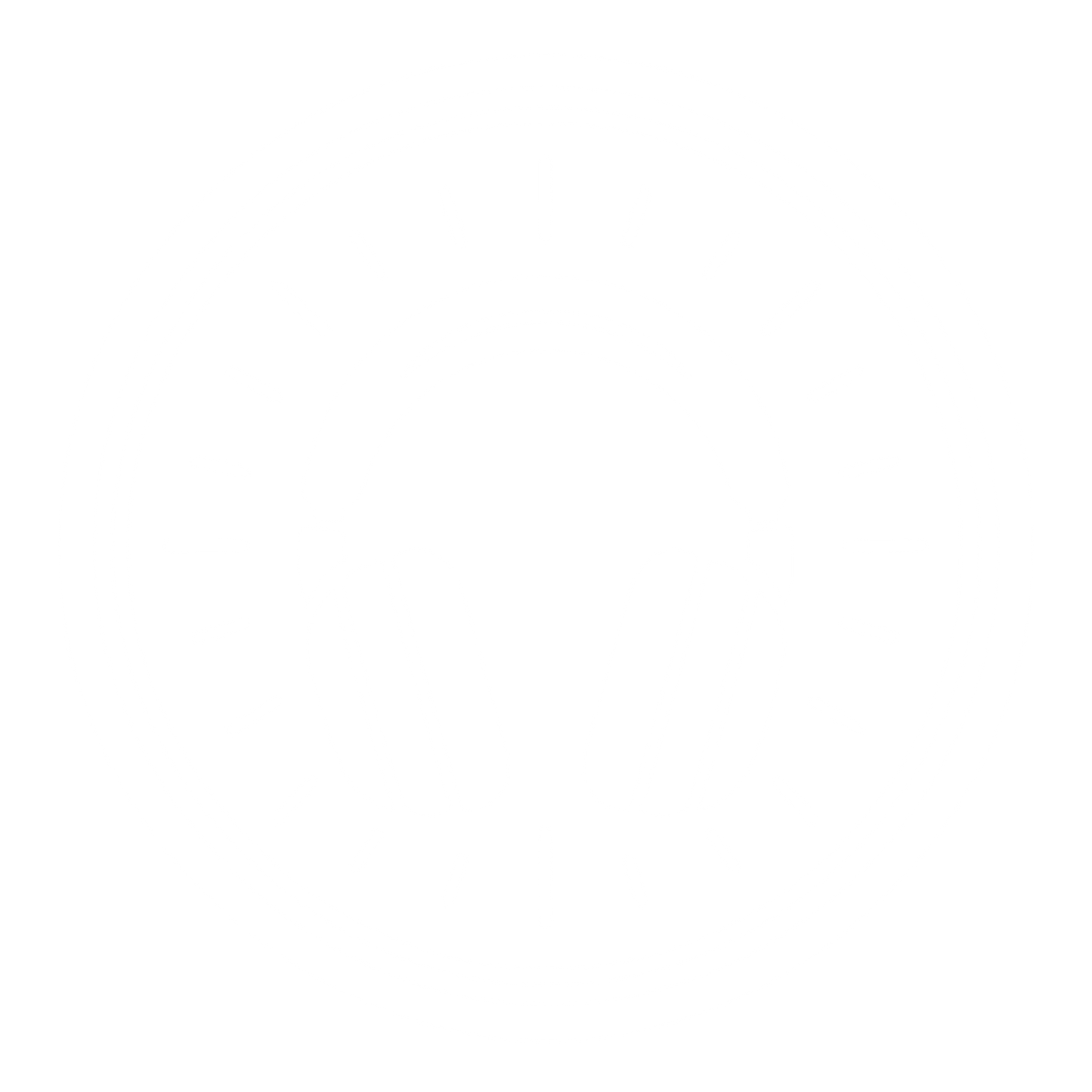 Headphones Circle Badge Logo #ffffff