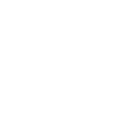 Art Deco Headphones Logo #ffffff