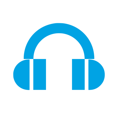 Headphones Music Logo #00a3e4