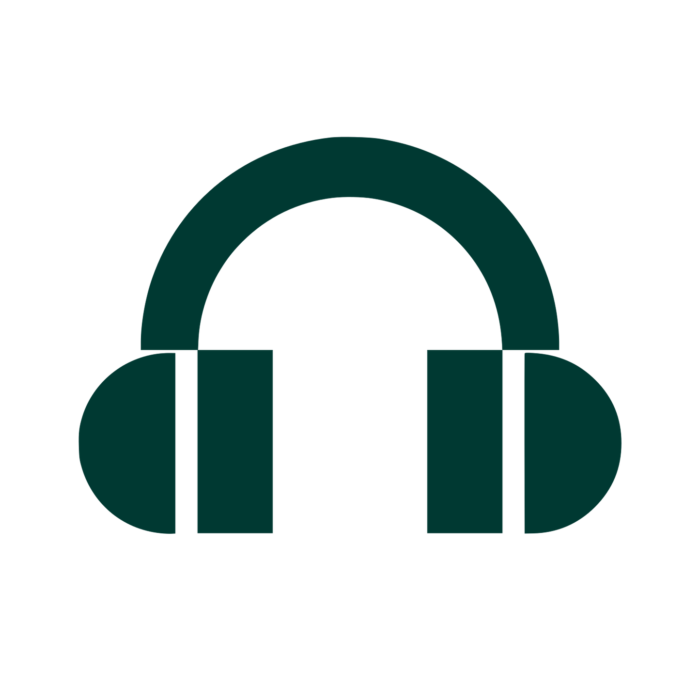 Headphones Music Logo #003932