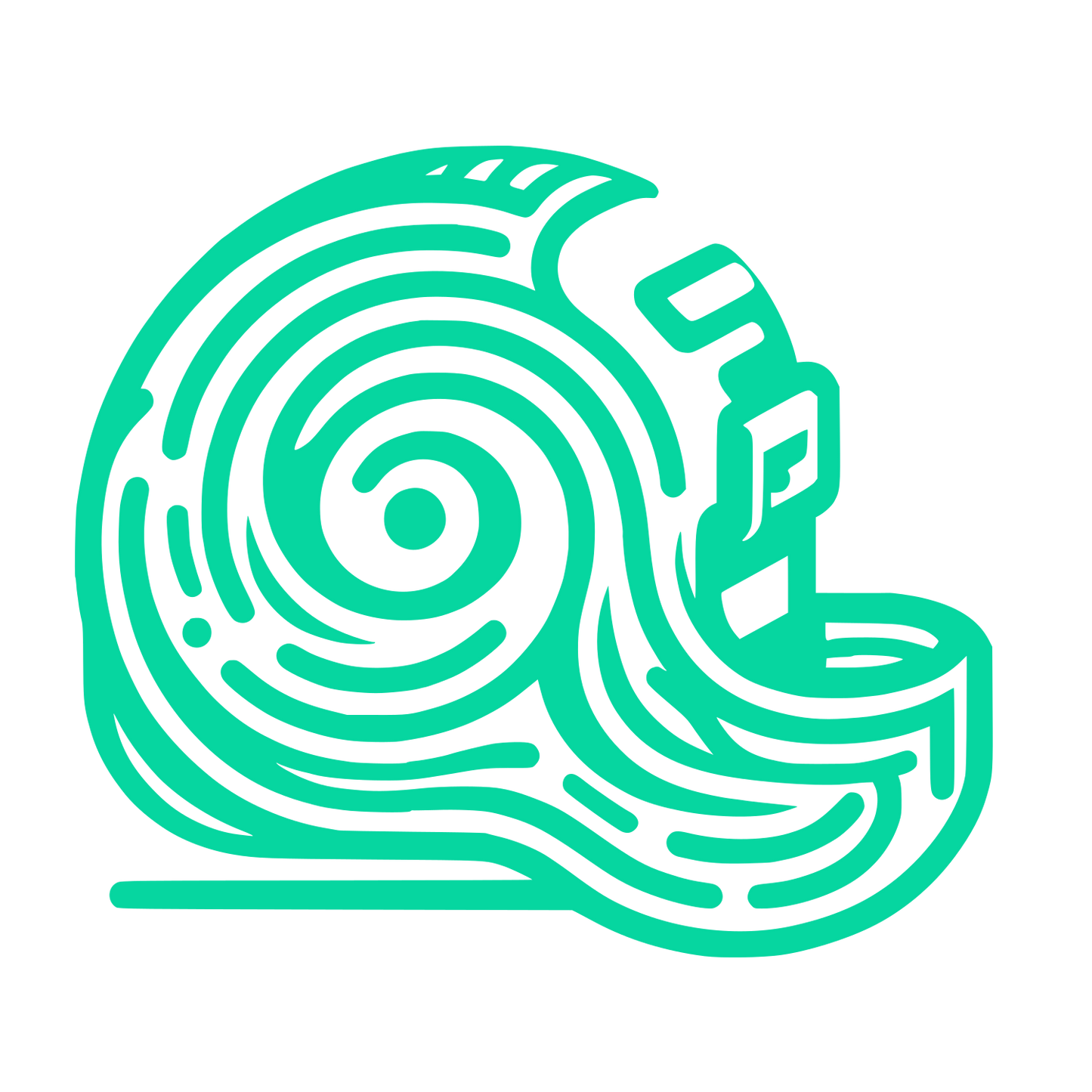 Measurement Tape Logo #06D6A0