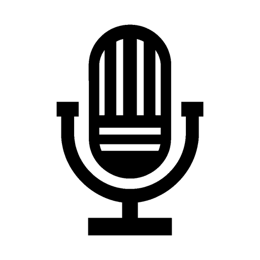 Retro Microphone Stand Logo
