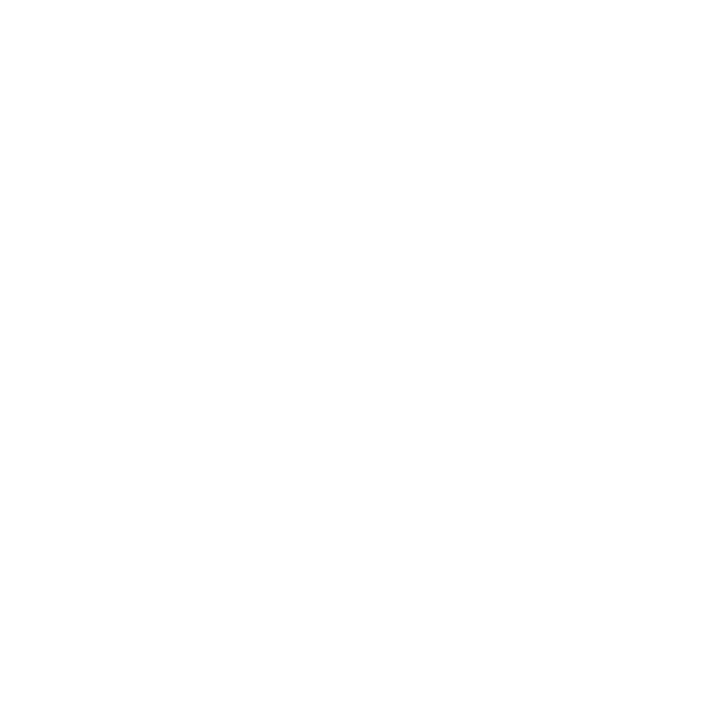Retro Microphone Outline Logo #ffffff