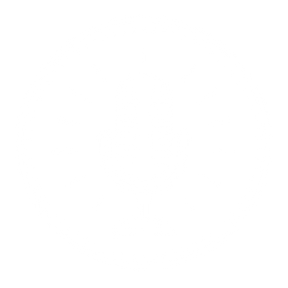 Vintage Microphone Circle Logo #ffffff