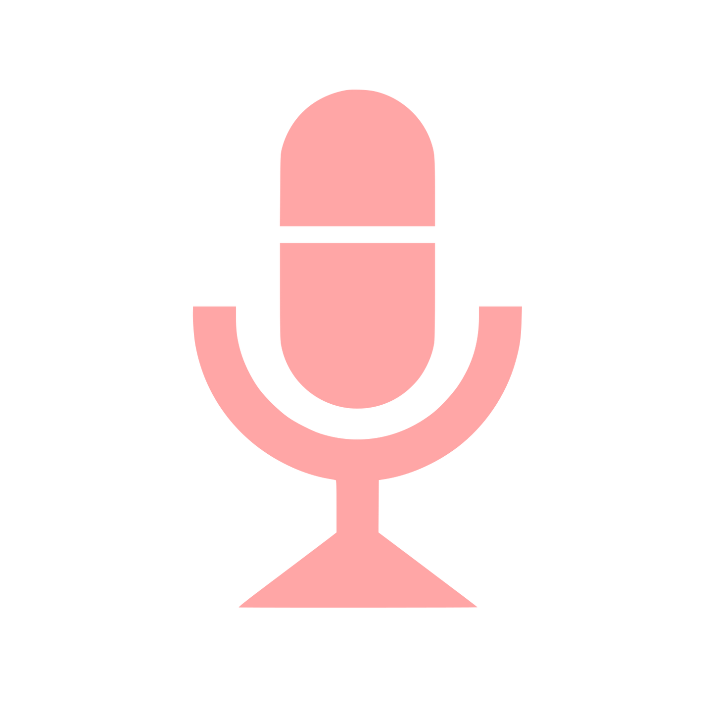 Microphone Stand Logo #ffa6a6