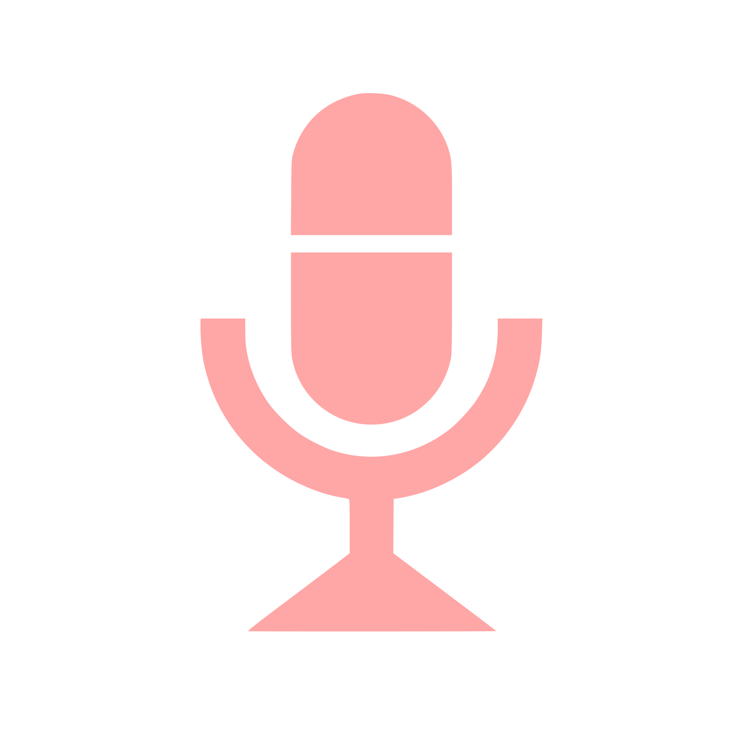 Microphone Stand Logo #ffa6a6