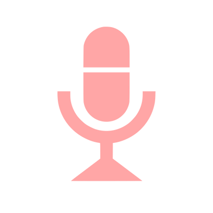Microphone Stand Logo #ffa6a6
