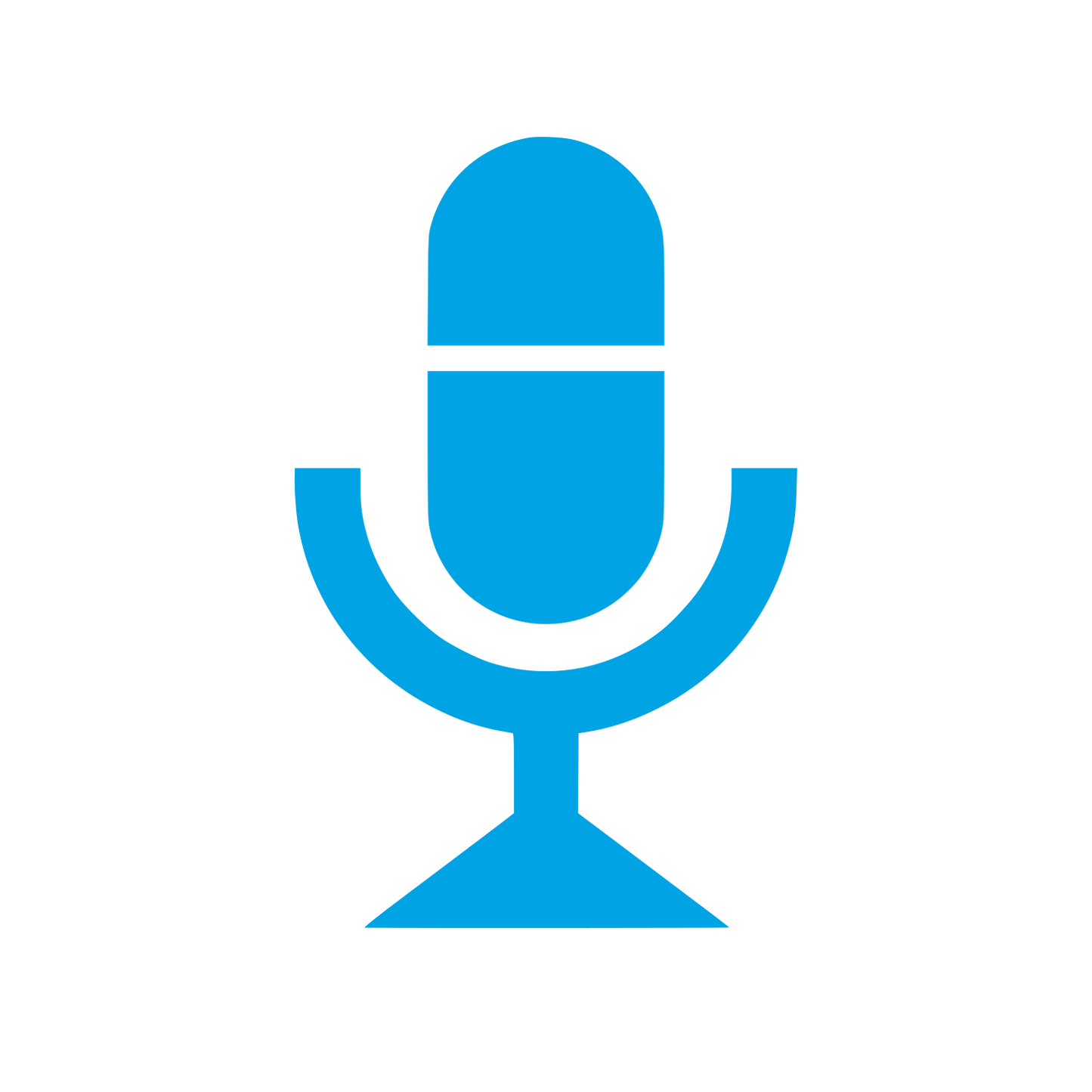 Microphone Stand Logo #00a3e4