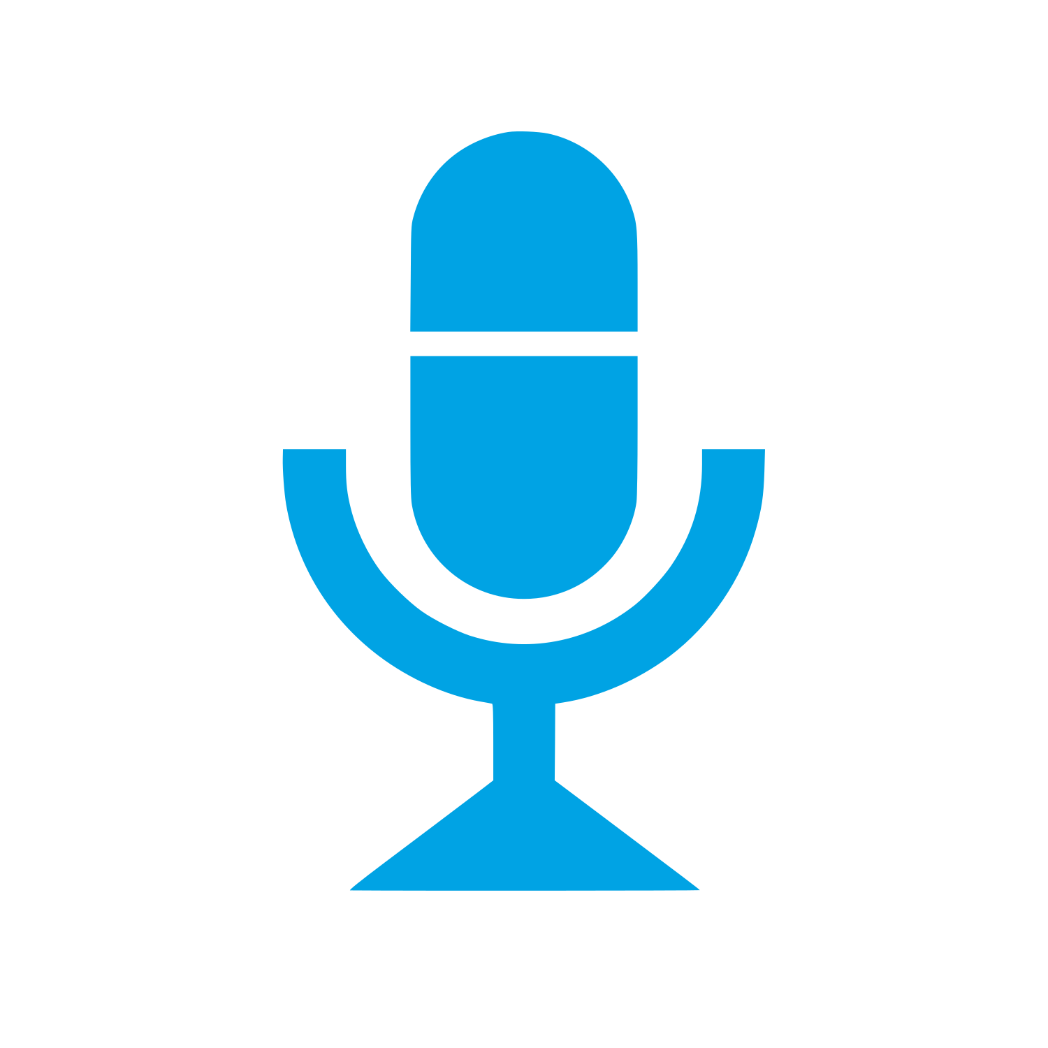 Microphone Stand Logo #00a3e4
