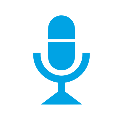 Microphone Stand Logo #00a3e4