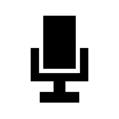 Pixel Microphone Stand Logo