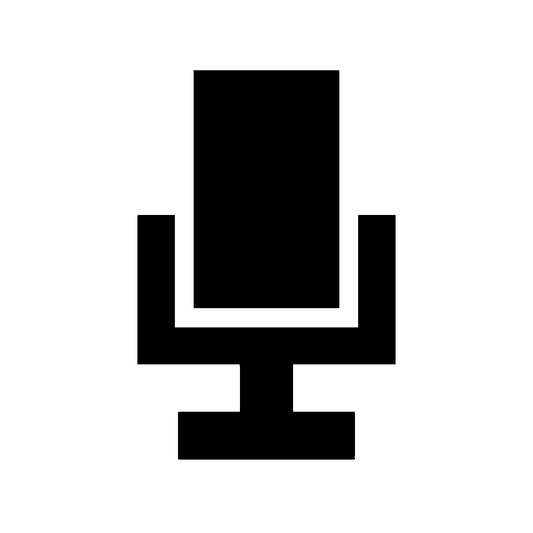 Pixel Microphone Stand Logo