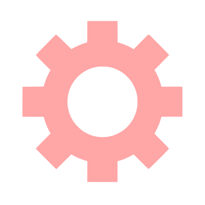 Gear Cog Wheel Logo #ffa6a6