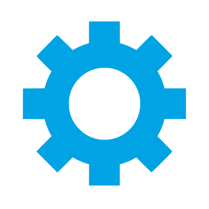 Gear Cog Wheel Logo #00a3e4