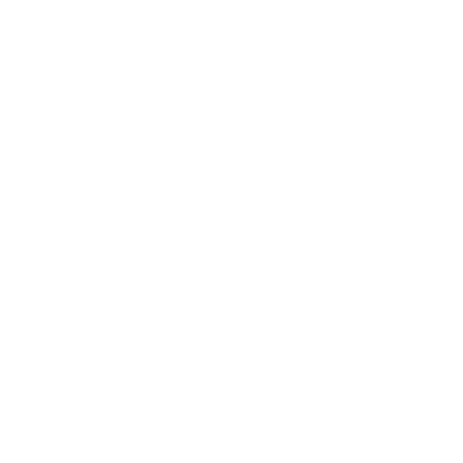 Gear Cog Wheel Logo #ffffff