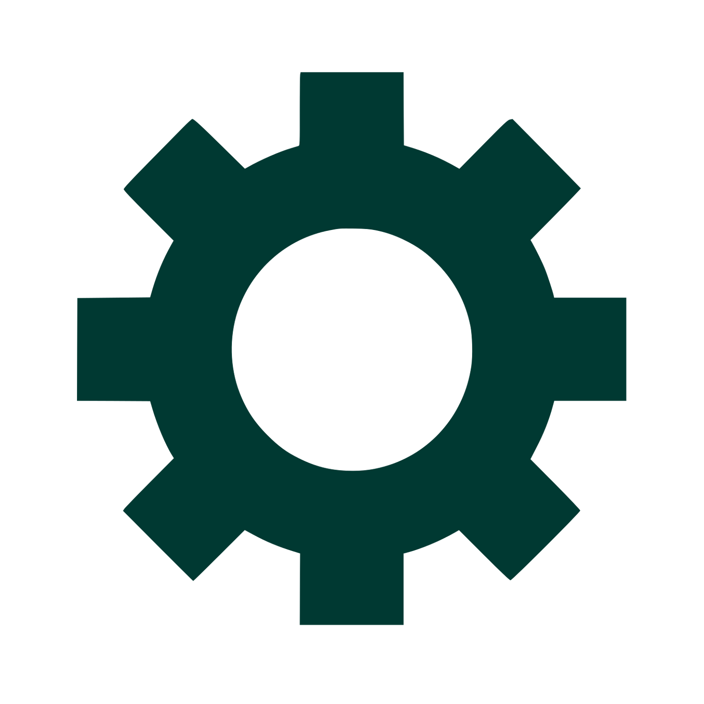 Gear Cog Wheel Logo #003932