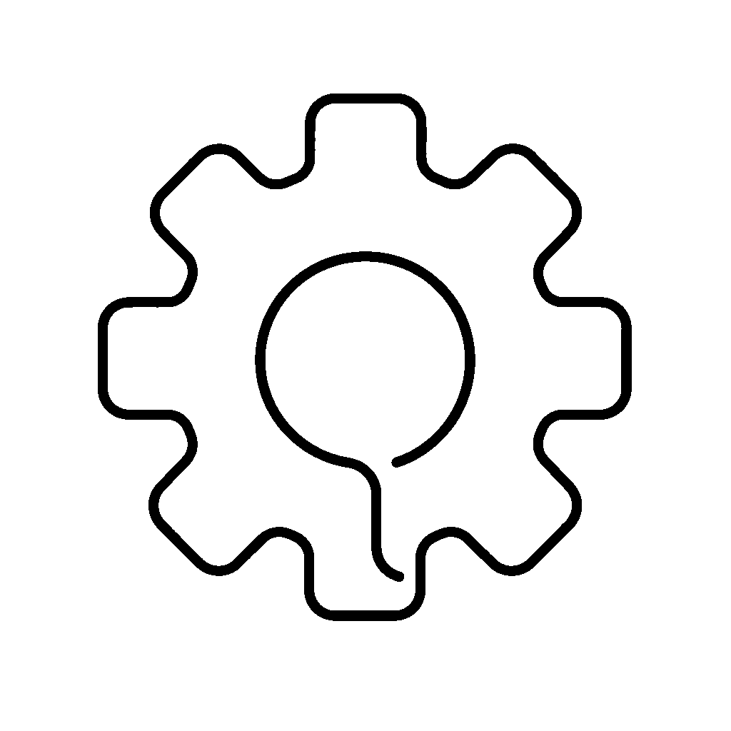 Gear Person Outline Logo