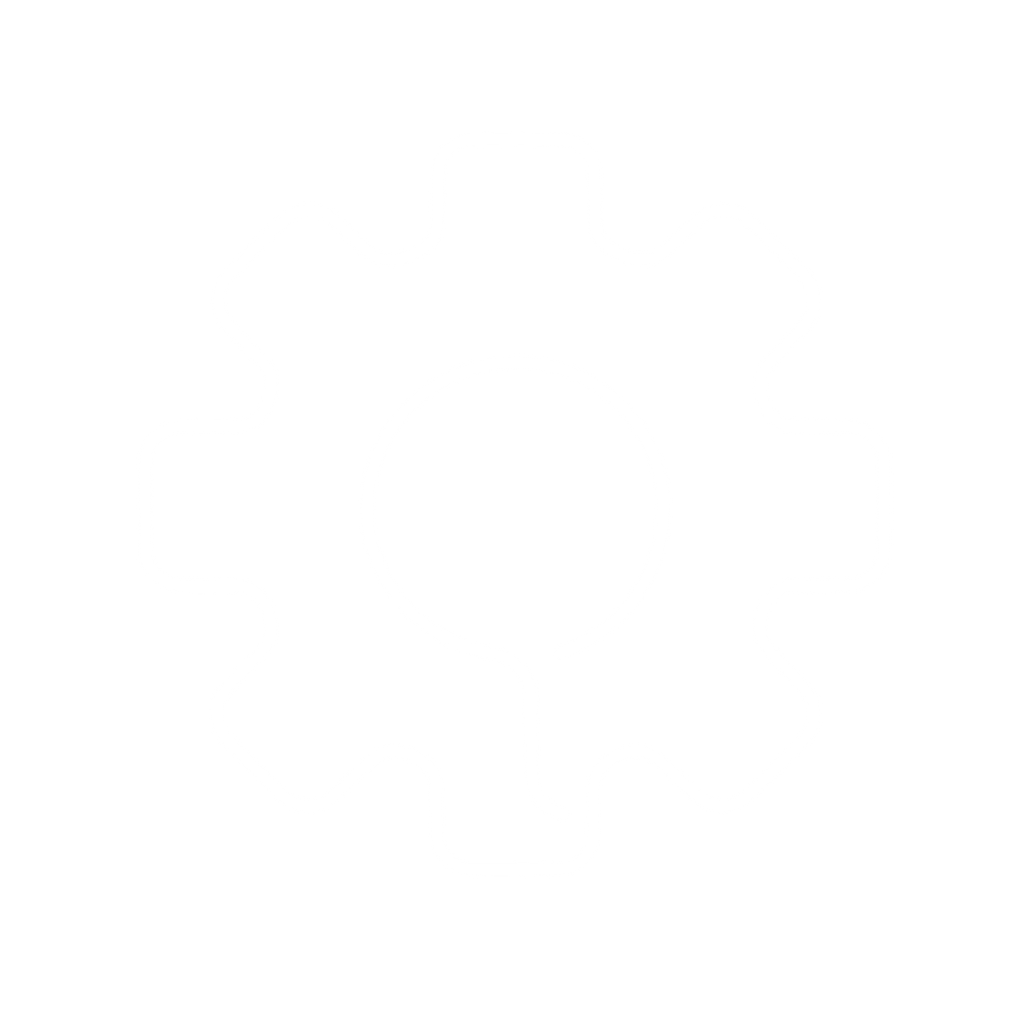 Gear Person Outline Logo #ffffff