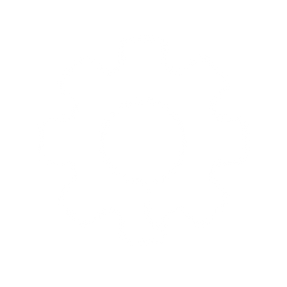 Gear Person Outline Logo #ffffff