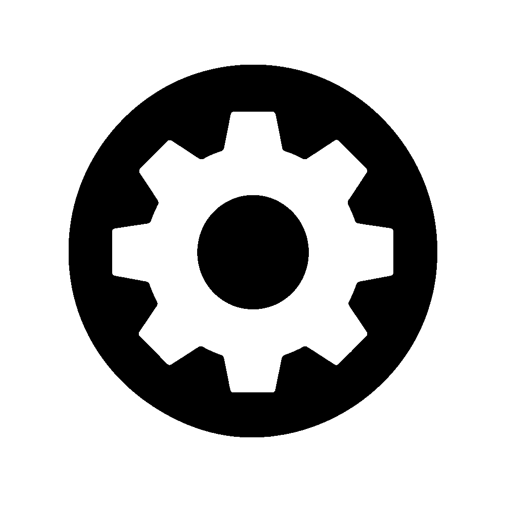 Gear in Circle Logo