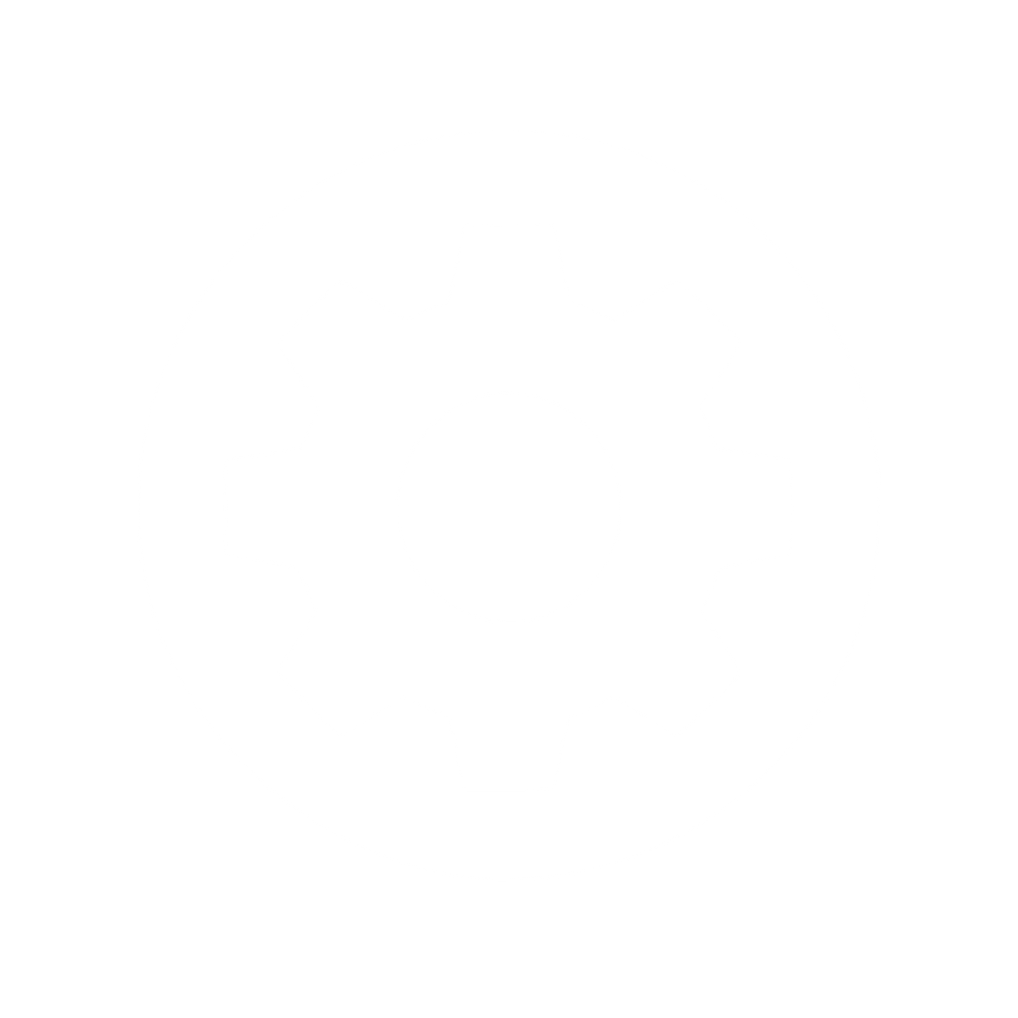 Gear in Circle Logo #ffffff