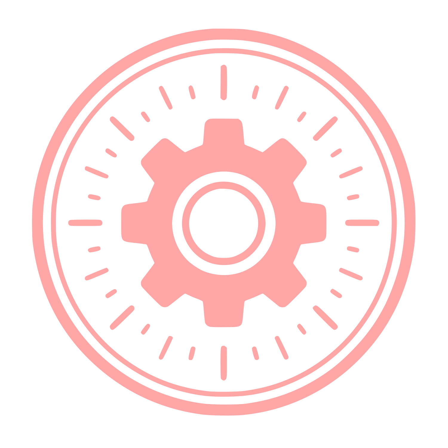 Gear Circle Dial Logo #ffa6a6
