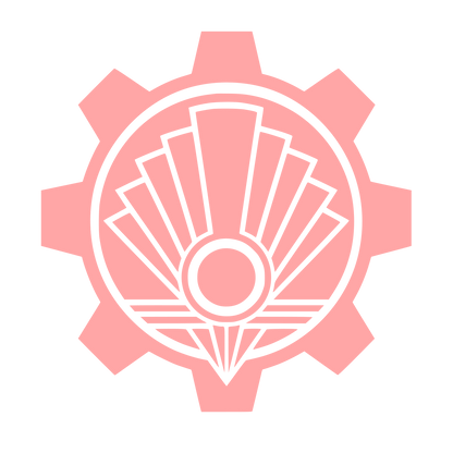Gear Sun Fan Logo #ffa6a6