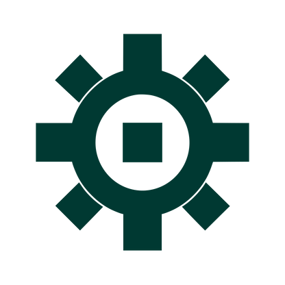 Square Hole Gear Logo #003932