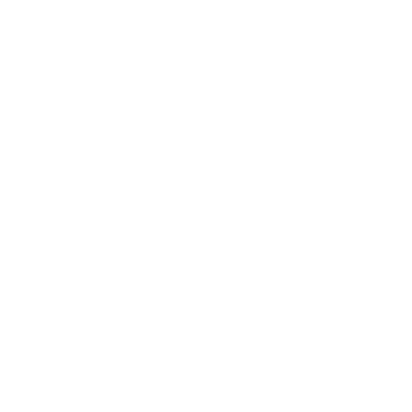 Gear Outline Logo #ffffff