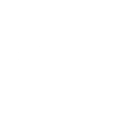 Gear Spiral Eye Logo #ffffff