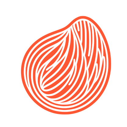 Organic Swirl Emblem #FF5733