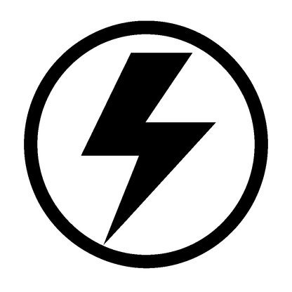 Lightning Bolt Circle Logo