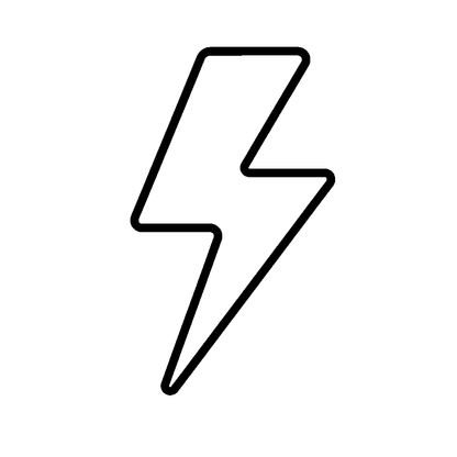 Lightning Bolt Outline Logo