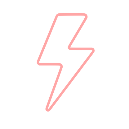 Lightning Bolt Outline Logo #ffa6a6