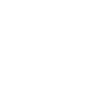 Lightning Bolt Outline Logo #ffffff
