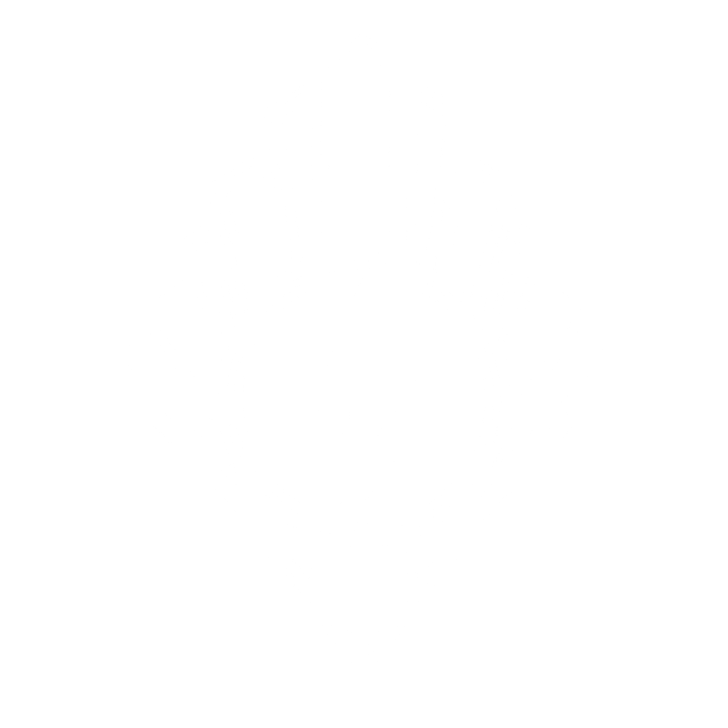 Art Deco Lightning Bolt Logo #ffffff