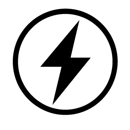 Lightning Bolt Circle Logo