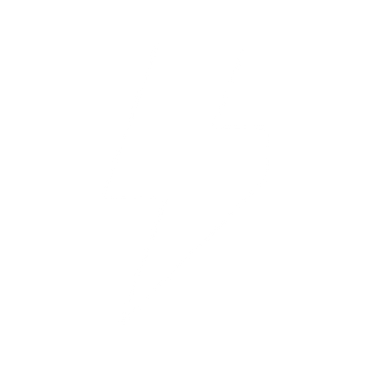 Lightning Bolt Silhouette Logo #ffffff