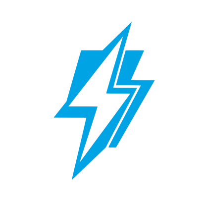 Double Lightning Bolt Logo #00a3e4