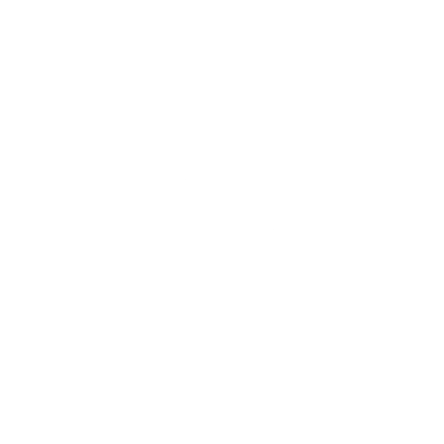 Double Lightning Bolt Logo #ffffff