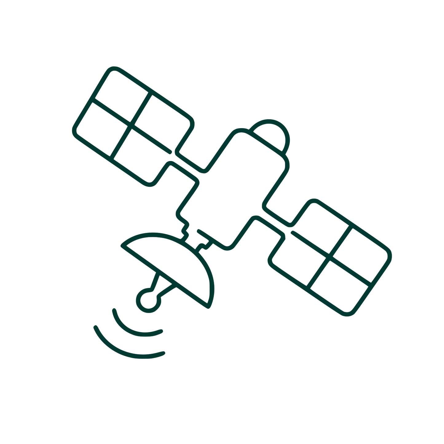 Satellite Dish Signal Logo #003932